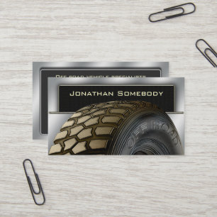 Off Roaders Tyre Business Card Template 13