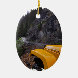 Off-Roading Fender On Imogene Pass Ceramic Ornament