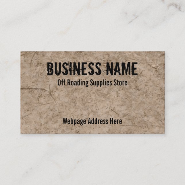 Off Roading Store Business Cards Custom (Front)