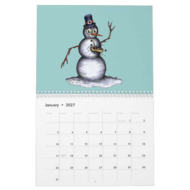 Off The Beaten Path - Bizarre Art 'n Fun by 'Trick Calendar (Jan 2027)