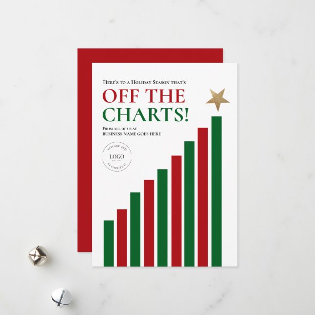 Off the charts Holiday Corporate Custom  Card (Front/Back In Situ)