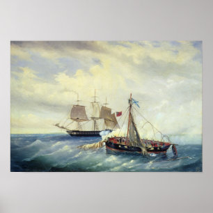 Off the coast of Nargen Island Poster