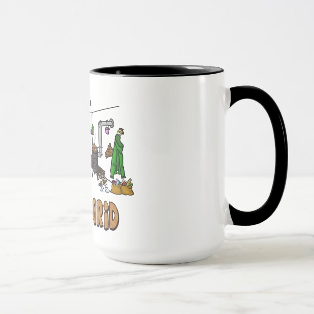 Off The Grid Ham Radio Mug   Customize It! (Right)