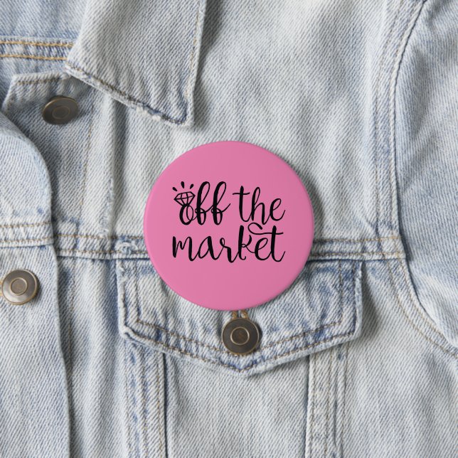Off the Market 3 Inch Round Button (In Situ)