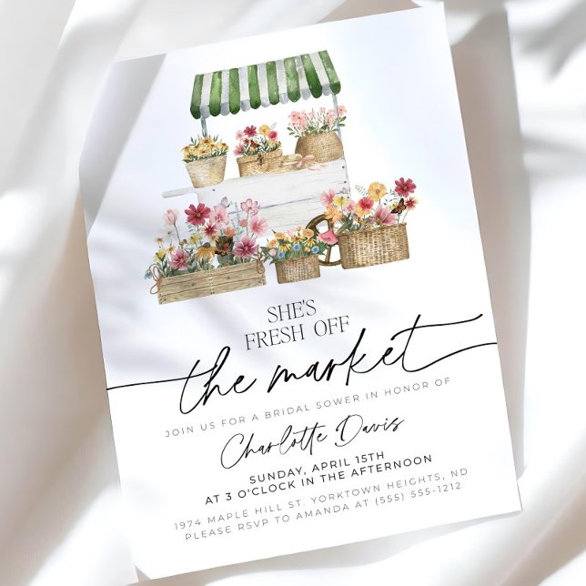 Off the Market Bridal Shower Invitation farmer  (Creator Uploaded)