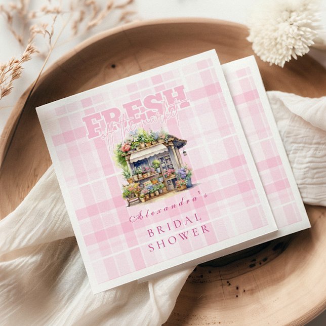 Off the Market Bridal Shower Napkin (Creator Uploaded)