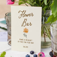 Off The Market Hand Drawn Bridal Shower Flower Bar
