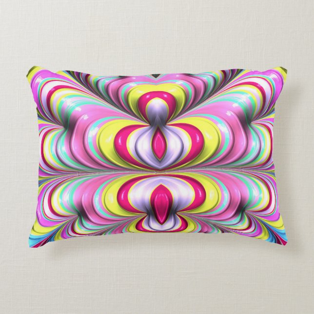 ~OFF THE PLANET WOW ~ Fractal Design ~ Accent Pillow (Front)