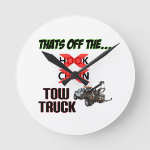Off the Tow Truck Round Clock
