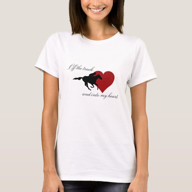 Off the Track Women's Ringer Tee (Front)