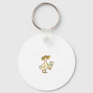 Off to Apply Sunscreen Goose Summer Beach Vacation Keychain
