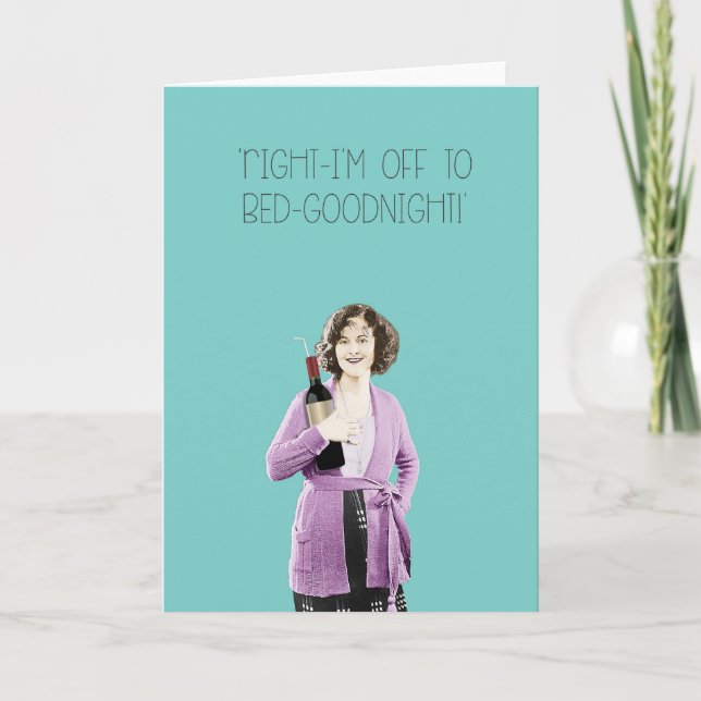 'Off to bed!' Card (Front)