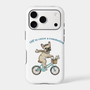 Off to Cause a Commotion – Vintage French Bulldog 