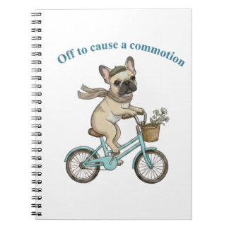 Off to Cause a Commotion – Vintage French Bulldog Notebook