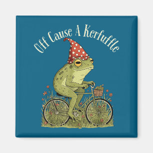 Off to cause a kerfuffle frog funny weirdcore magnet