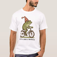 Off to Cause a Kerfuffle Frog Sarcastic Funny