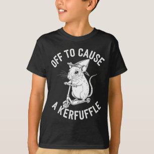 Off to cause a kerfuffle funny capybara joke meme  T-Shirt