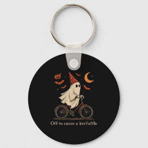 Off To Cause A Kerfuffle Ghost Keychain