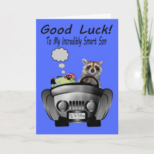 Off To College To Son Greeting Card