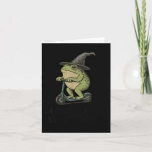 Off To Commit Tom Foolery Frog, Funny Whimsical Fr Card