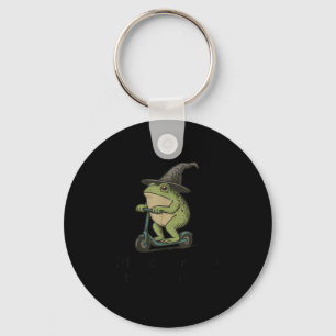 Off To Commit Tom Foolery Frog, Funny Whimsical Fr Keychain