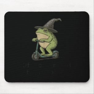 Off To Commit Tom Foolery Frog, Funny Whimsical Fr Mouse Pad