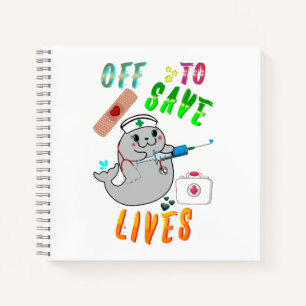 Off To Save Lives Notebook