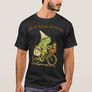 Off To Teach 3Rd Grade Funny Frog Third Grade T-Shirt