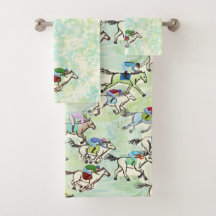 Off To The Races Towel Set
