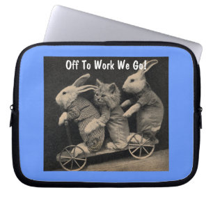 "Off To Work" Laptop Sleeve
