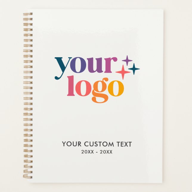 Off White Custom Business Logo Planner (Front)
