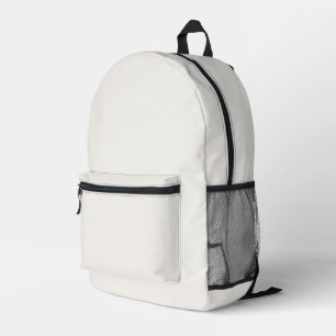 off-white, milk white, warm white  printed backpack
