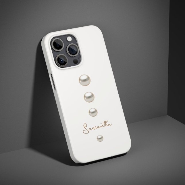 off white Pearls iPhone Case (Creator Uploaded)