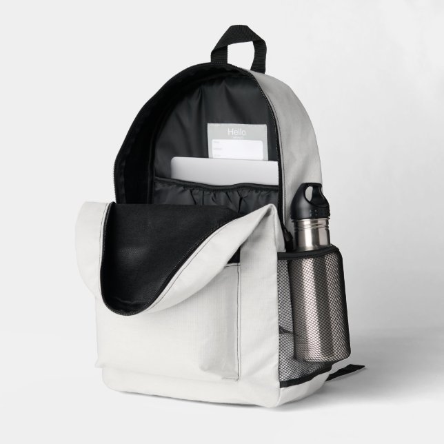Off-white Print Cut Sew Backpack – Make It Yours (Back Corner Right (Open))