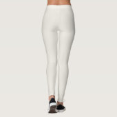 Off White Solid Colour Pairs 2022 Popular Hue Leggings (Back)