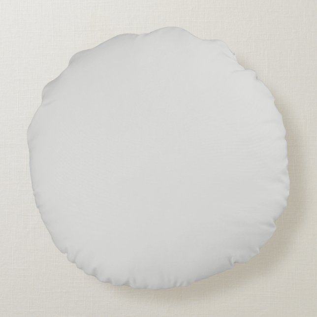 Off White Solid Colour Pairs Dulux 2022 Sloe Flowe Round Pillow (Back)