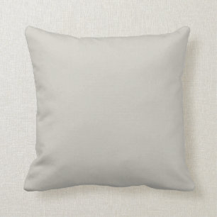 Off White Solid Colour Pairs Morning Oats Throw Pillow