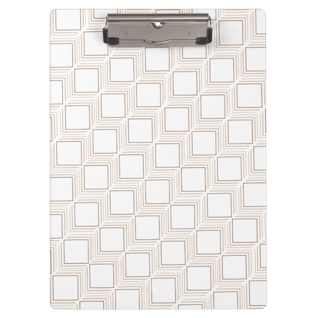 Off-white tumbling squares Clipboard (Front)