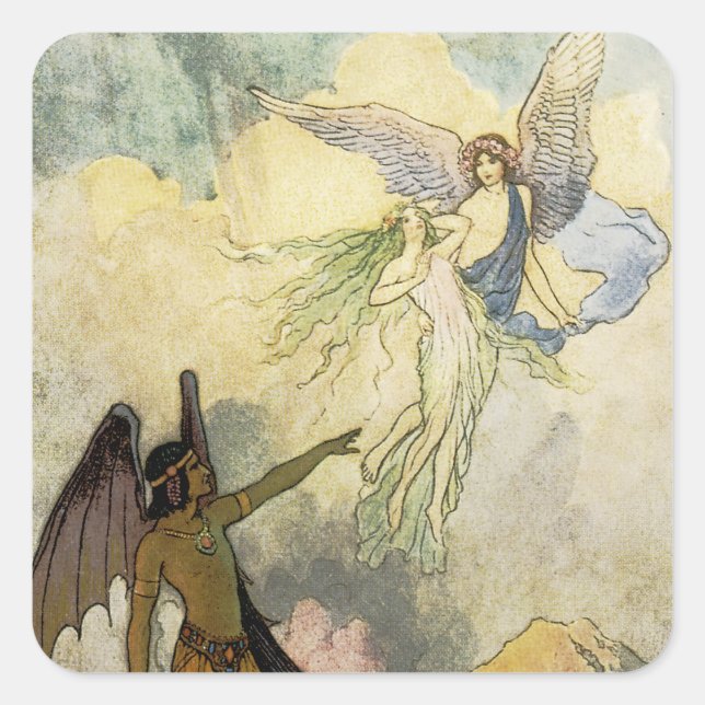 Off, ye icy Spirits, Fly Square Sticker (Front)