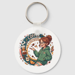 offee Halloween Vibes – Cozy Autumn Coffee Lover I Keychain
