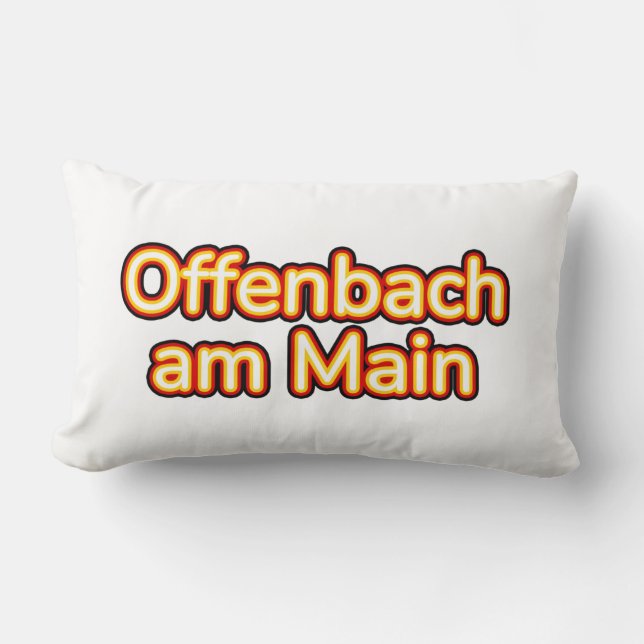Offenbach am Main Deutschland Germany Lumbar Pillow (Front)