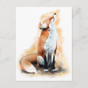 Offended fox. postcard
