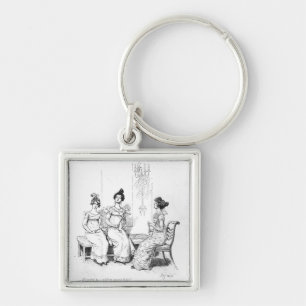 Offended two or three young ladies keychain