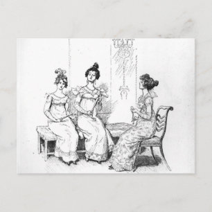 Offended two or three young ladies postcard