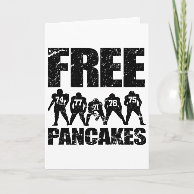 Offensive Line Lineman Funny Footll  Card (Front)