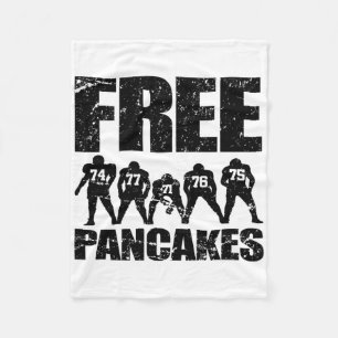 Offensive Line Lineman Funny Footll Fleece Blanket