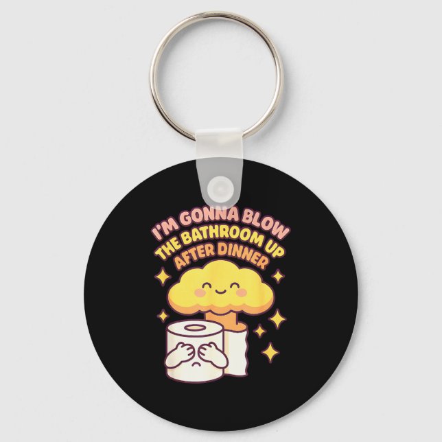 Offensive Thanksgiving Inappropriate Christmas Adu Keychain (Front)