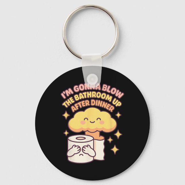 Offensive Thanksgiving Inappropriate Christmas Adu Keychain (Front)
