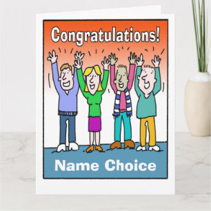 Offer Congratulations and Personalise with Name Card