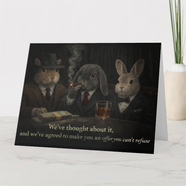 Offer you can't refuse thank you card (Front)